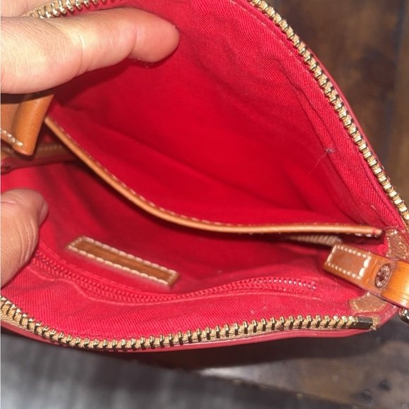 Dooney & Bourke Pink and Tan Gingham Crossbody Bag - Picture 6 of 8